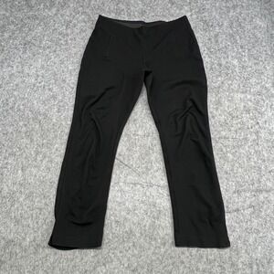 Chico's Pants Womens 1 Black Ankle Pull On Stretch Dress Work Slim Casual Preppy